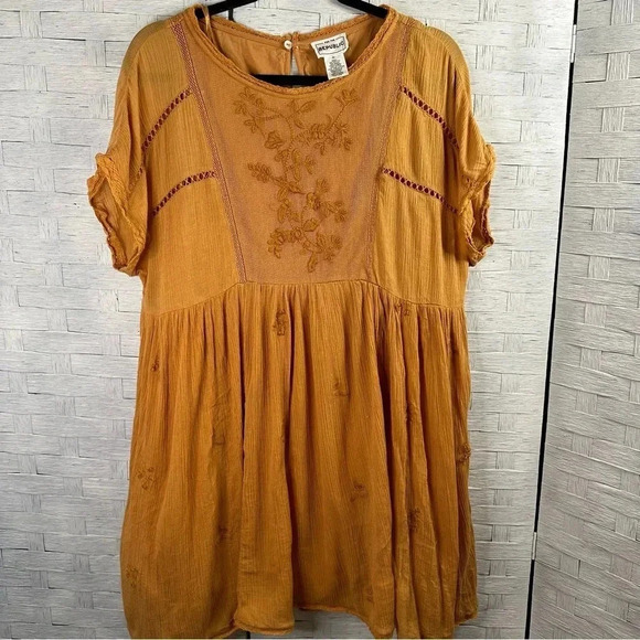 For The Republic Tunic Top Women’s  Floral Embroidered bohemian hippie festival - Picture 1 of 11